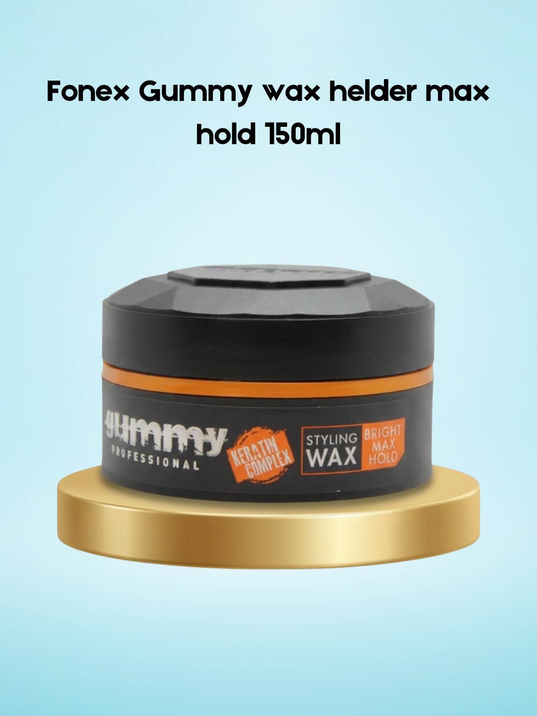 Fonex Gummy Wax Bright Max Hold – 150 ml – Sterk Fixerende Haarwax met Glans – Biedt Maximale Hold, Langdurige Controle &amp; Geeft Glanzend, Perfect Gestyled Haar