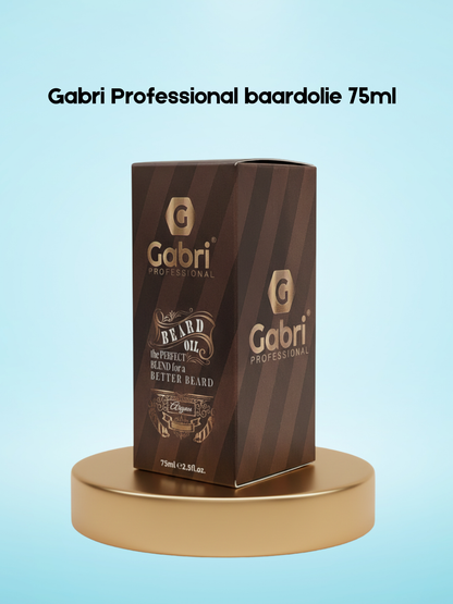 Gabri Professional Beard Oil – 75 ml – Voedende &amp; Verzachtende Baardolie – Hydrateert Huid en Baardhaar, Vermindert Jeuk &amp; Frizz – Voor een Zachte, Glanzende &amp; Goed Verzorgde Baard