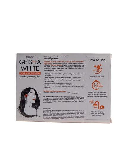 Geisha white Scar and Blemish Skin Brightening Bar Intense 2x65 gram