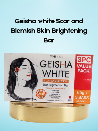 Barre éclaircissante pour la peau Geisha White, cicatrices et imperfections