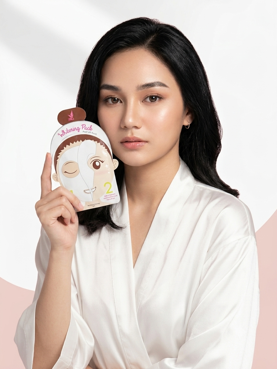 iWhite Korea Whitening Pack Peel-off Mask – 8 ml – Verhelderend Peel-off Gezichtsmasker – Vermindert Donkere Vlekken, Verwijdert Onzuiverheden, Egaliseert de Huidtint &amp; Zorgt voor een Gladde, Stralende en Gezonde Huid