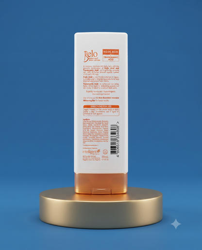 Belo Intensive Skin Lightening Body Lotion SPF 30 – 200 ml – Verhelderende &amp;amp; Beschermende Body Lotion – Verminderde Donkere Vlekken, Egaliseert de Huidtint &amp;amp; Beschermt tegen UV-stralen – Voor een Gladde, Stralende &amp;amp; Gezonde Huid