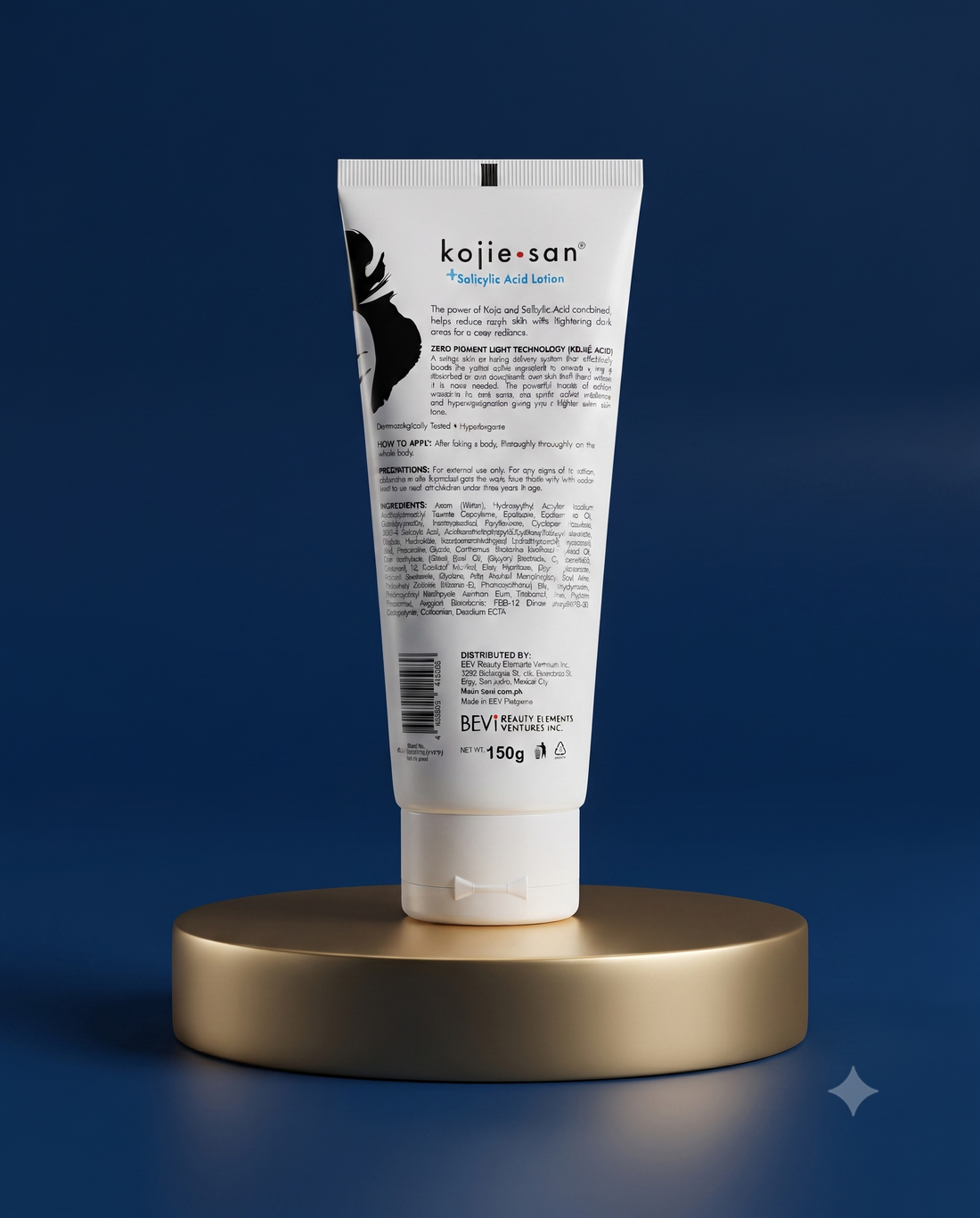 Kojie San Salicylic Acid Body Lotion – 150 ml – Exfoliërende &amp; Hydraterende Body Lotion – Helpt Dode Huidcellen te Verwijderen, Verbetert de Huidtextuur &amp; Hydrateert Intensief – Voor een Gladde, Zachte &amp; Gezonde Huid