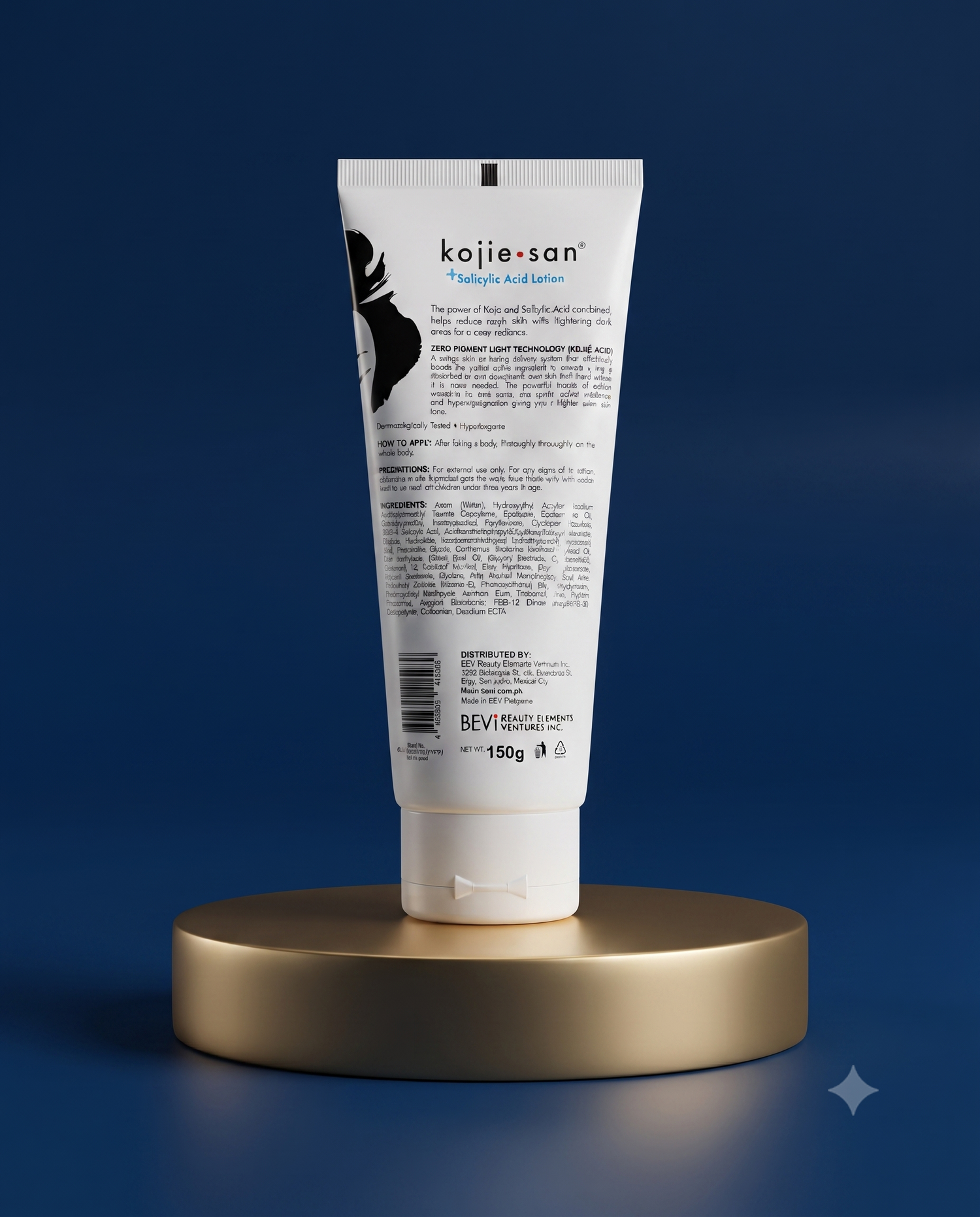 Kojie San Salicylic Acid Body Lotion – 150 ml – Exfoliërende &amp; Hydraterende Body Lotion – Helpt Dode Huidcellen te Verwijderen, Verbetert de Huidtextuur &amp; Hydrateert Intensief – Voor een Gladde, Zachte &amp; Gezonde Huid