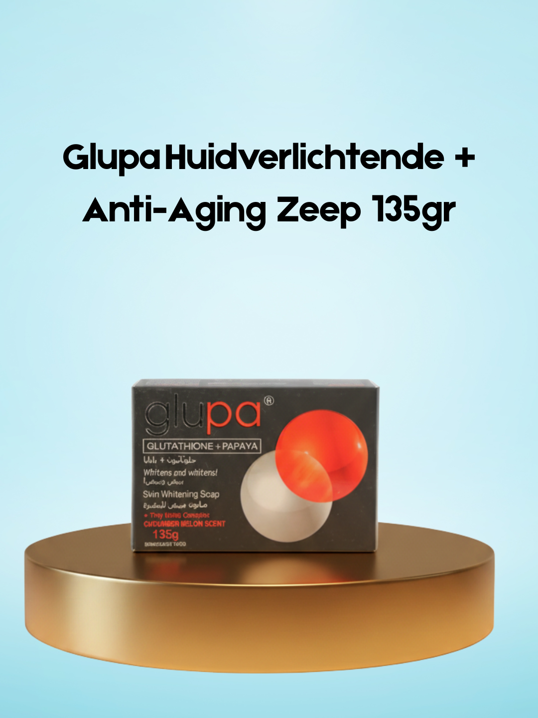 Glupa Skin lightening + Anti-Aging Soap 135gr