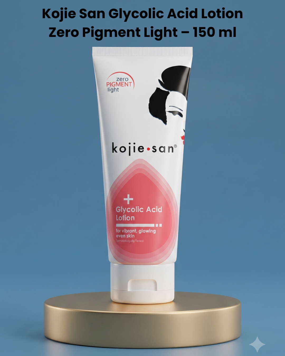Kojie San Glycolic Acid Lotion Zero Pigment Light – 150 ml – Verhelderende &amp; Exfoliërende Body Lotion – Helpt Donkere Vlekken &amp; Pigmentatie te Verminderen, Egaliseert de Huidtint &amp; Hydrateert voor een Gladde, Stralende Huid