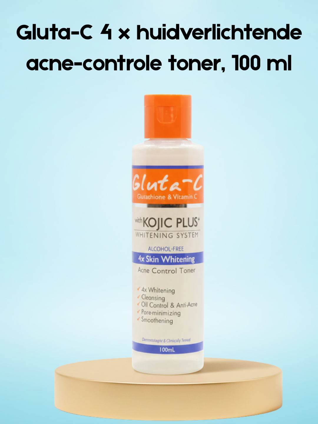 Gluta-C 4 x Tonique blanchissant pour la peau et anti-acné, 100 ml