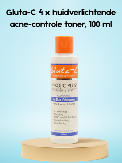 Gluta-C 4 x Tonique blanchissant pour la peau et anti-acné, 100 ml