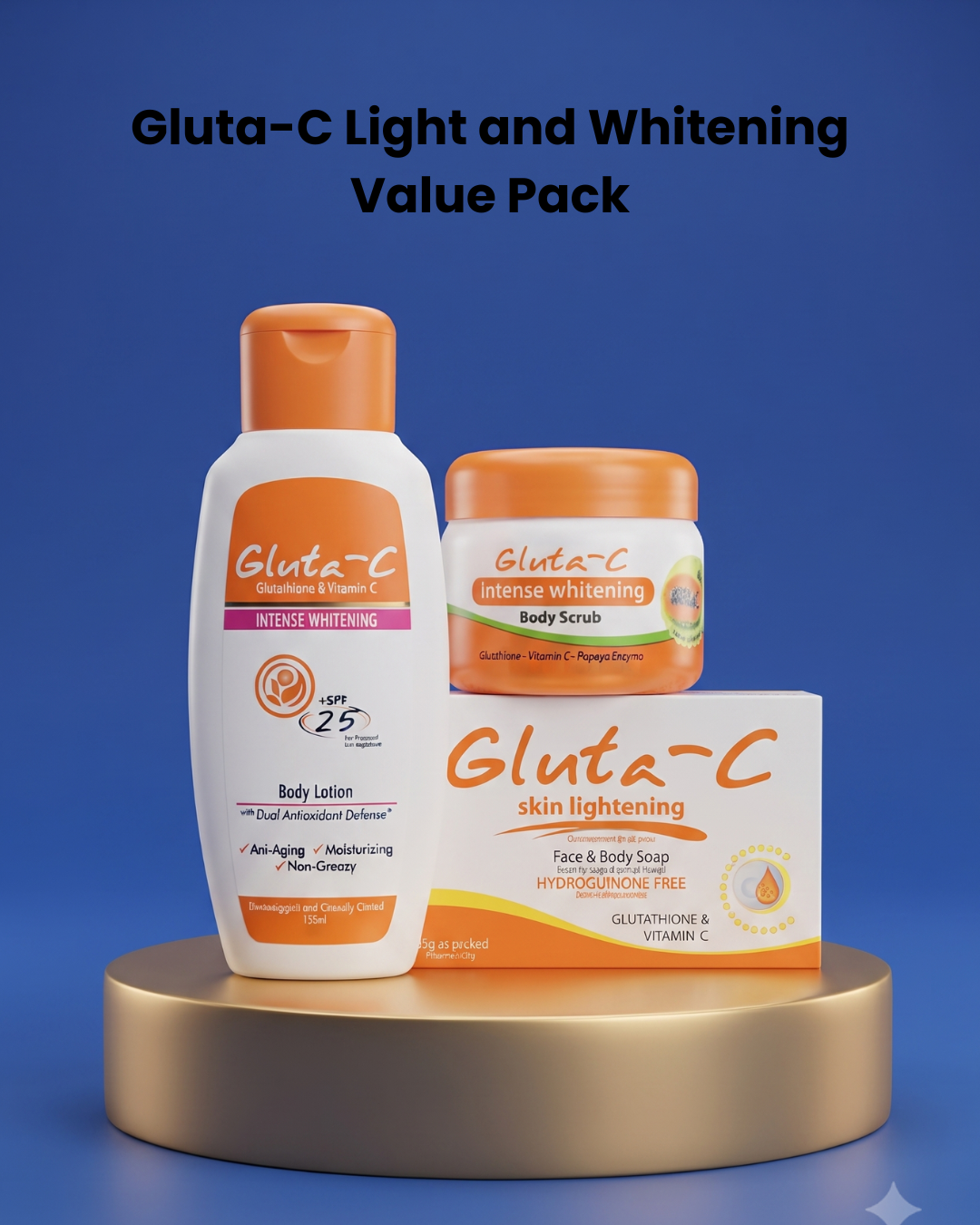 Gluta-C Light and Whitening Value Pack