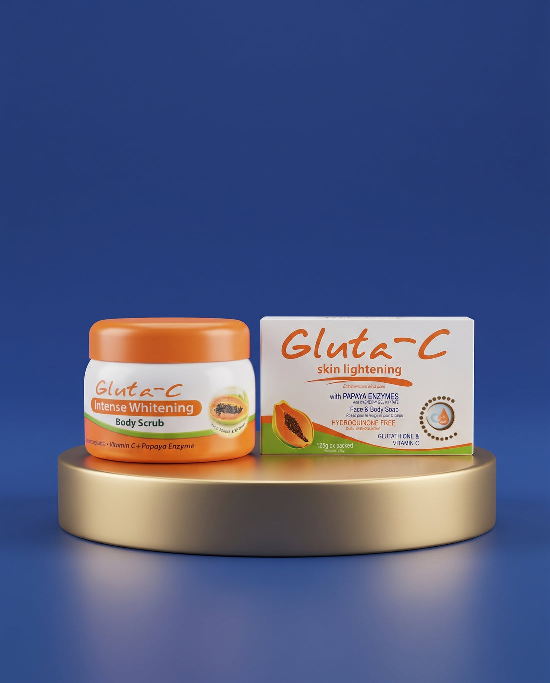 Gluta-C Intensive Skin Lightening Body Scrub – 120 g – Verhelderende &amp;amp; Exfoliërende Body Scrub – Verwijdert Dode Huidcellen, Verminderde Donkere Vlekken &amp;amp; Egaliseert de Huidtint – Voor een Gladde, Stralende &amp;amp; Gezonde Huid