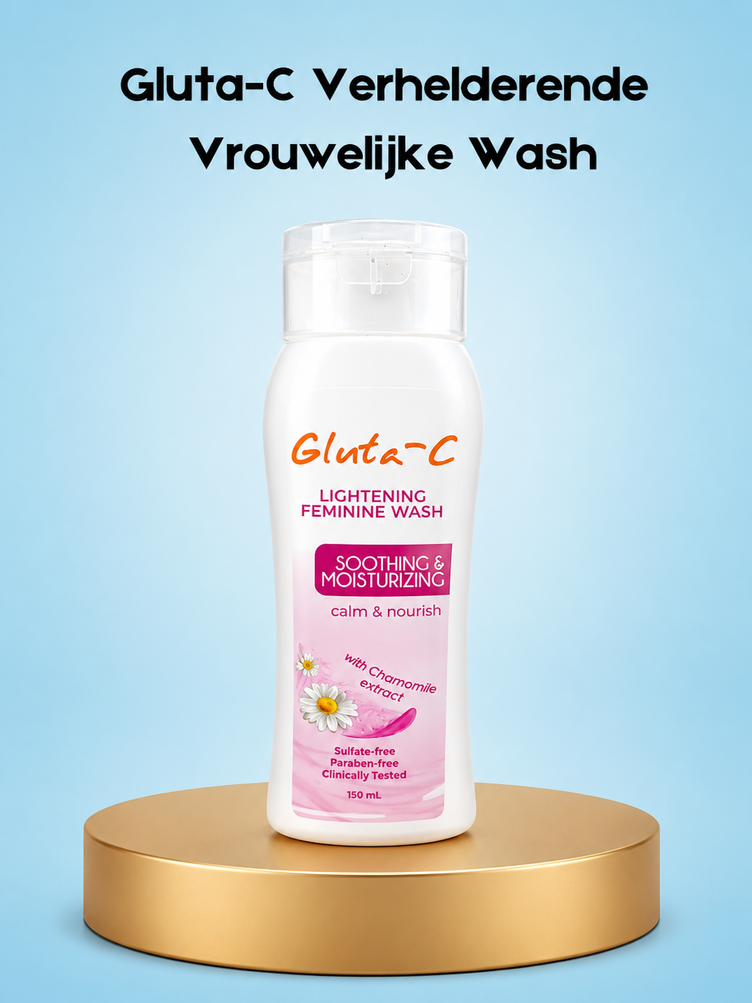 Gluta-C Brightening Feminine Wash – Verhelderende &amp;amp; Verzachtende Intieme Was – Helpt de Huidtint te Egaliseren, verminderde Onzuiverheden &amp;amp; Geurtjes – Voor een Frisse, Zachte &amp;amp; Gezonde Intieme Zone