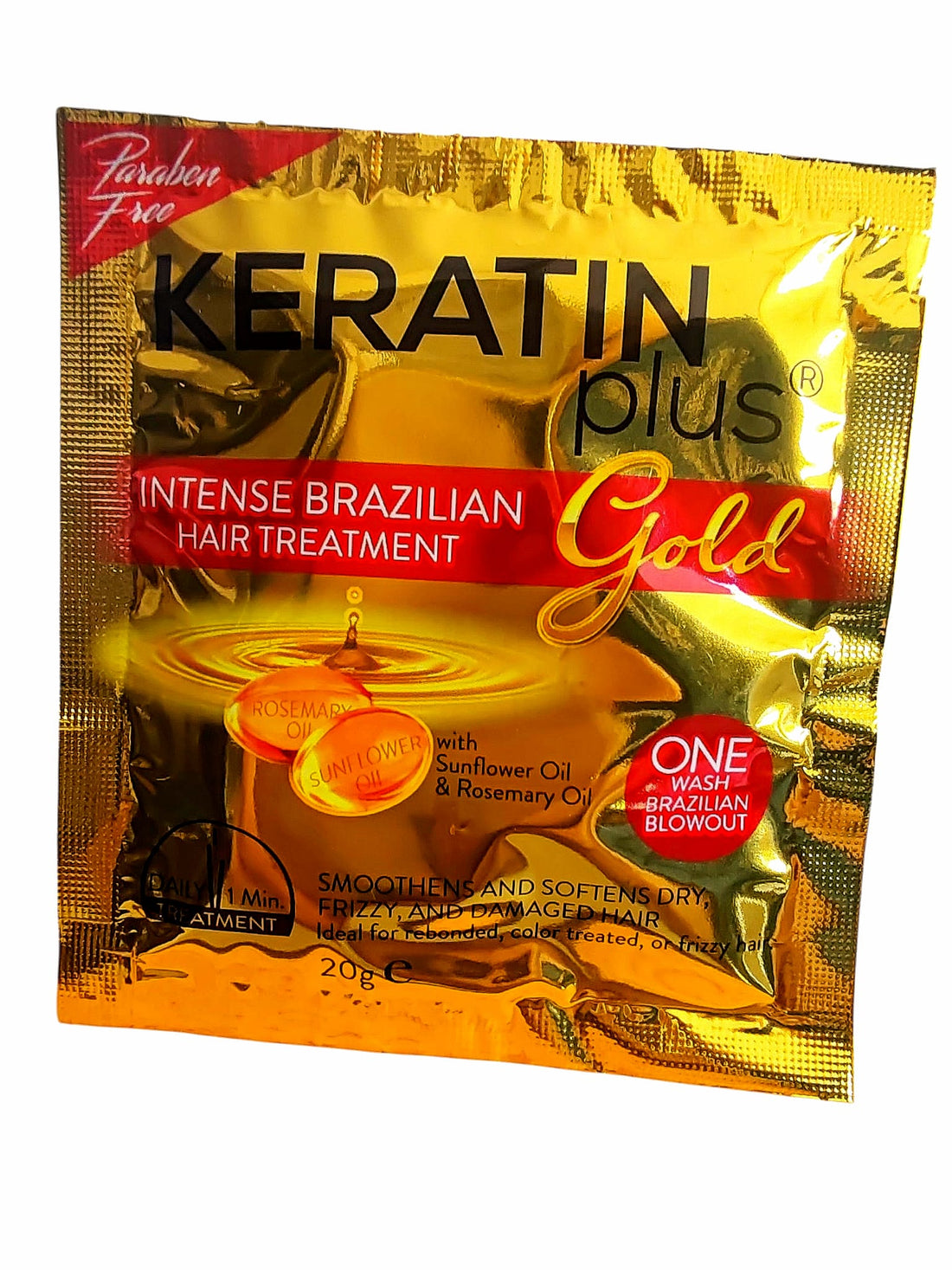 Keratin Plus Intense Brazilian Hair Treatment, 6x20 grams