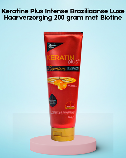 Keratine Plus Intense Braziliaanse Luxe Haarverzorging 200 gram met Biotine