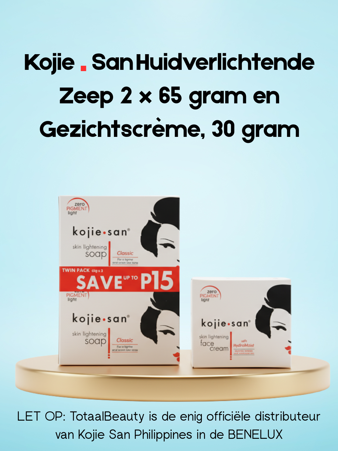 Kojie San huidverlichtende gezichtscrème + zeep starterspakket