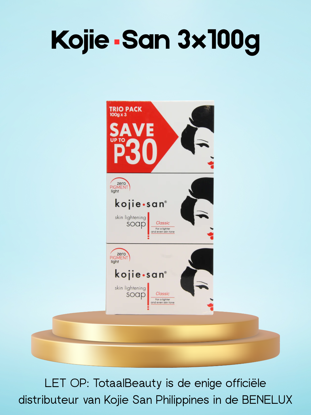 Kojie San huidverlichtende zeep 3 x 100 gram