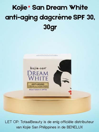 Kojie San Dream White anti-aging dagcrème SPF 30, 30gr