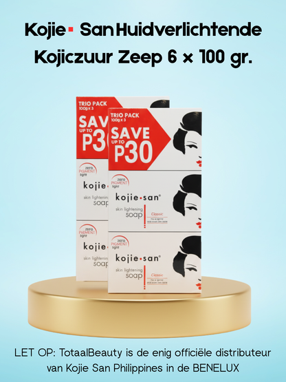 Kojie San Skin Lightening Kojic Acid Soap 6 x 100 gr.