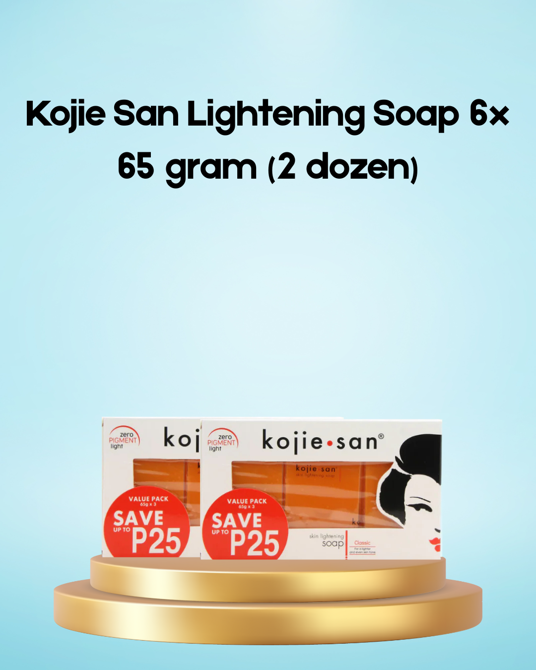 Kojie San Lightening Soap 6x 65 gram (2 dozen)