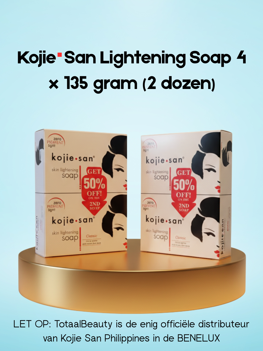 Kojie San Lightening Soap 4 x 135 grams (2 Boxes)