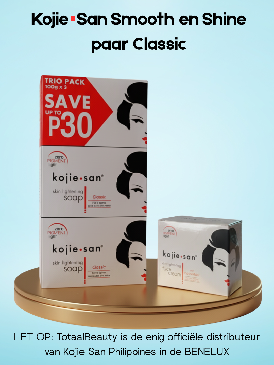 Paire de produits Kojie San Smooth and Shine Classic