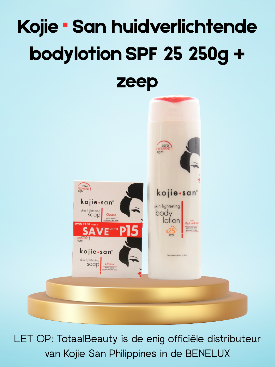 Kojie San skin lightening body lotion SPF 25 250g + soap