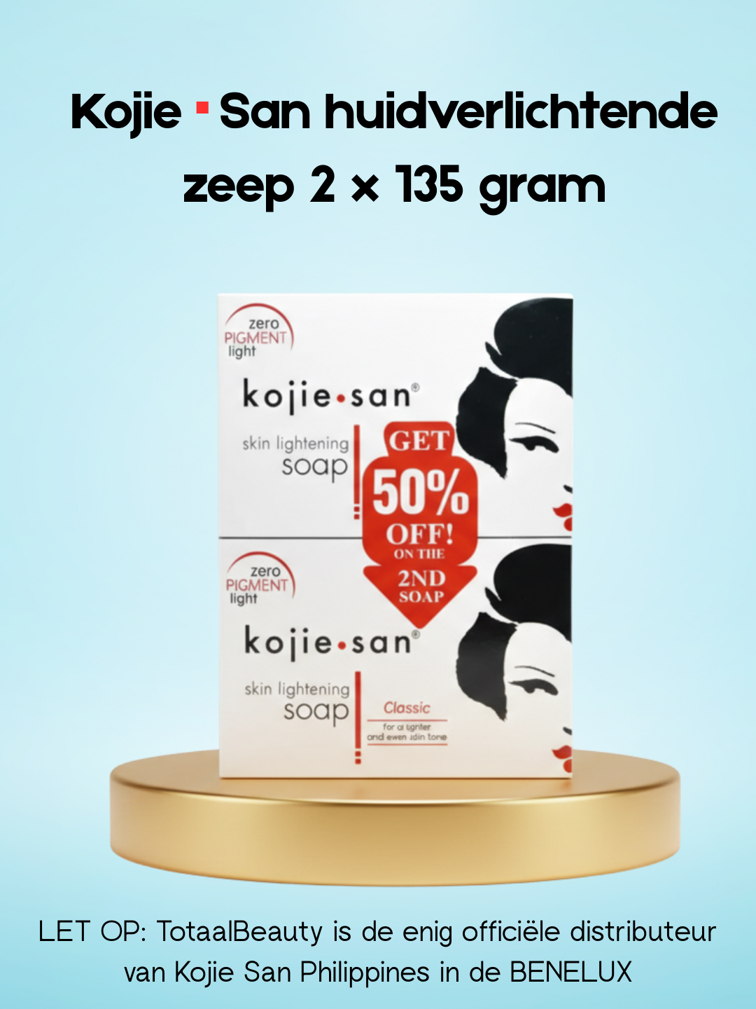Kojie San Skin Lightening Soap – 2×135 g – Verhelderende &amp; Hydraterende Zeep – Vermindert Donkere Vlekken, Egaliseert de Huidtint &amp; Hydrateert Intensief – Voor een Gladde, Stralende &amp; Gezonde Huid