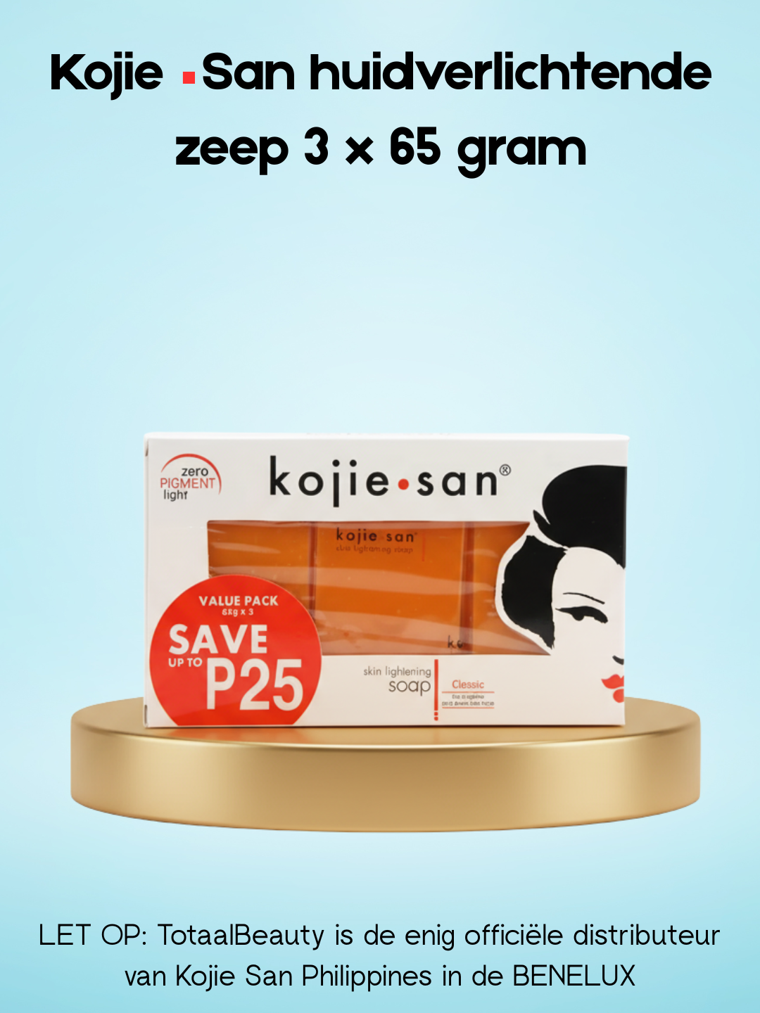 Kojie San huidverlichtende zeep 3 x 65 gram