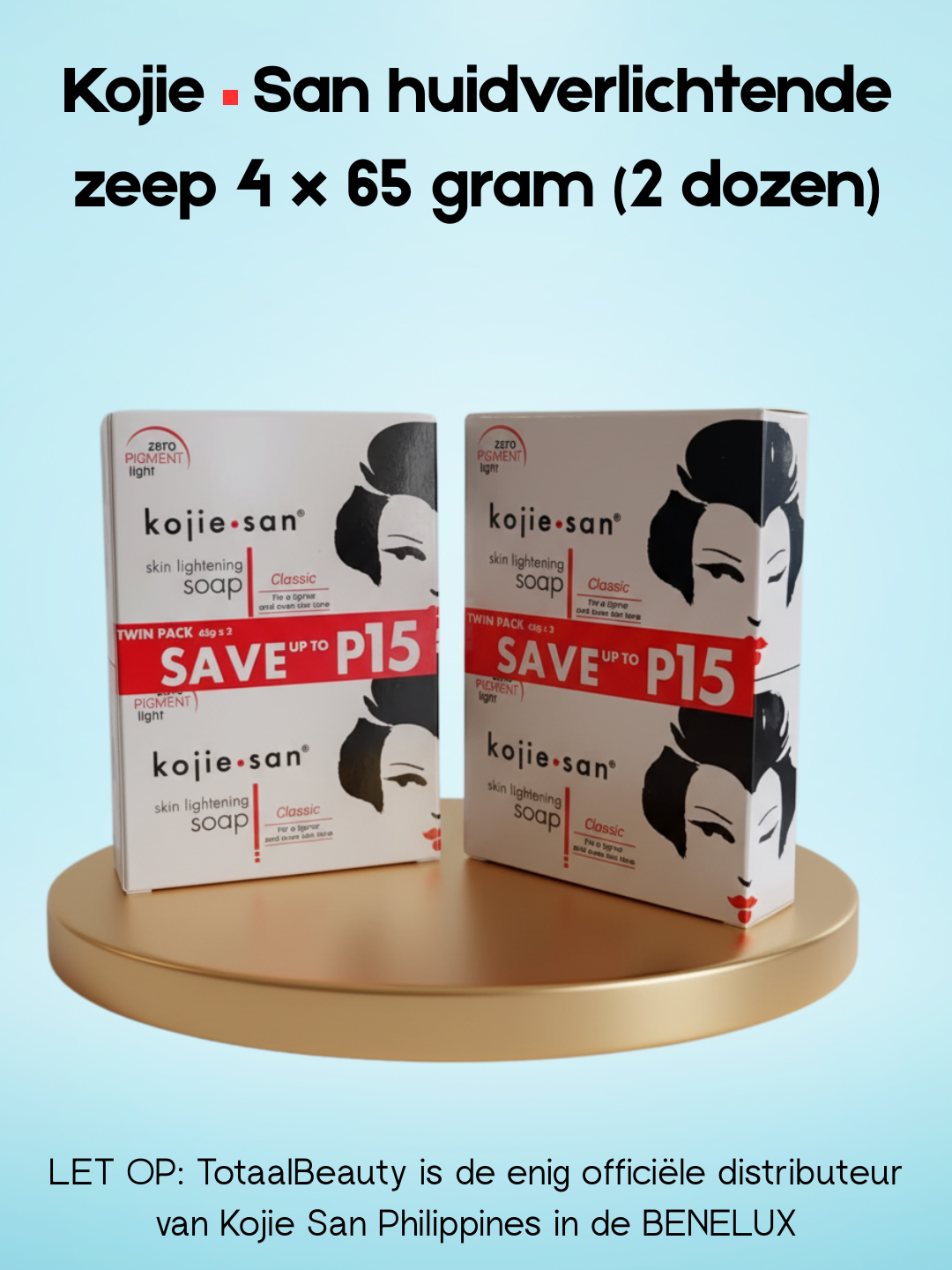 Savon éclaircissant Kojie San 4 x 65 grammes (2 boîtes)