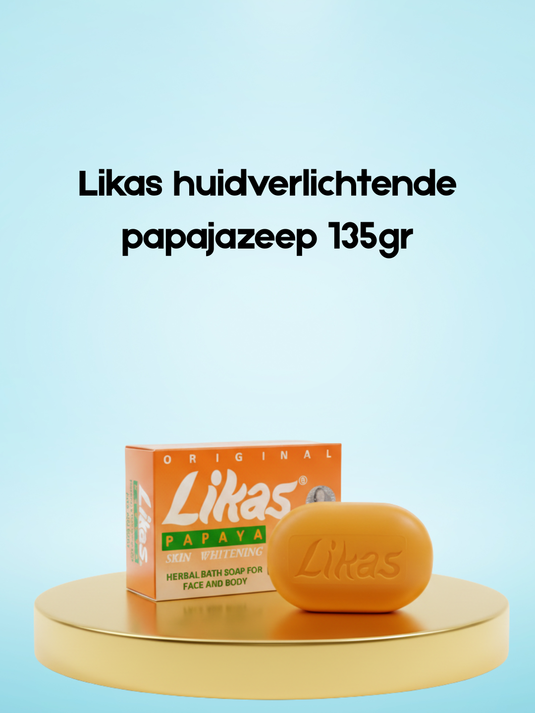 Likas huidverlichtende papajazeep 135gr