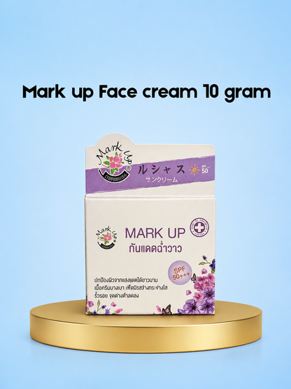 Mark Up Face Cream – 10 g – Verhelderende &amp;amp; Hydraterende Gezichtscrème – Helpt de Huidtint te Egaliseren &amp;amp; Donkere Vlekken te Verminderen – Maakt de Huid Zacht, Glad &amp;amp; Stralend – Voor een Gezonde Teint