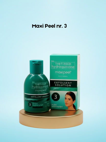 Maxi Peel No. 3 – Verhelderende &amp;amp; Exfoliërende Huidverzorging – Helpt Donkere Vlekken te verminderen, Egaliseert de Huidtint &amp;amp; Verbeterd de Huidtextuur – Voor een Gladde, Stralende &amp;amp; Gezonde Huid