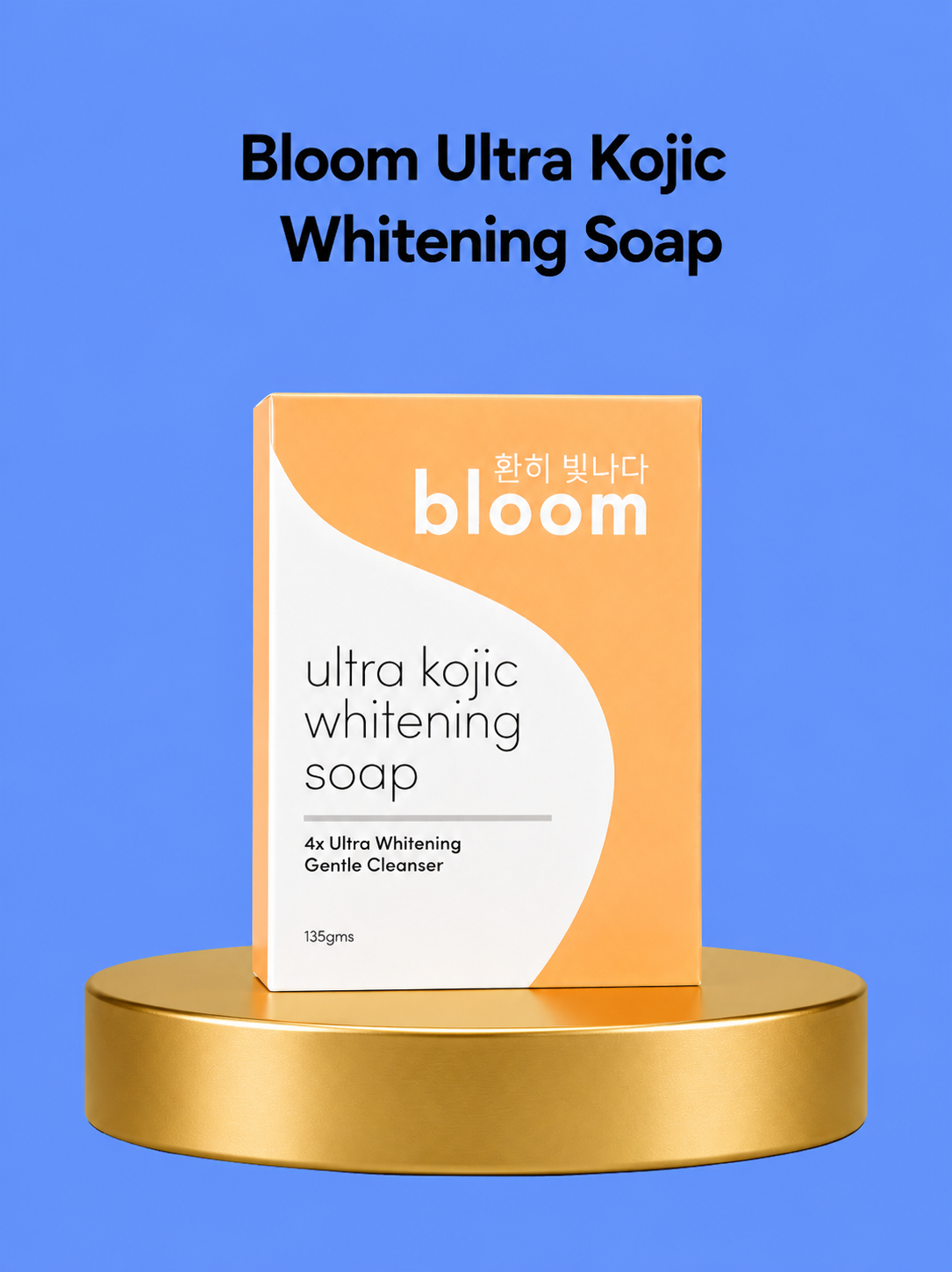 Bloom Ultra Kojic Whitening Soap – Verhelderende &amp;amp; Reinigende Zeep – Helpt Donkere Vlekken te Verminderen, Egaliseert de Huidtint &amp;amp; Verfrist – Voor een Gladde, Stralende &amp;amp; Gezonde Huid
