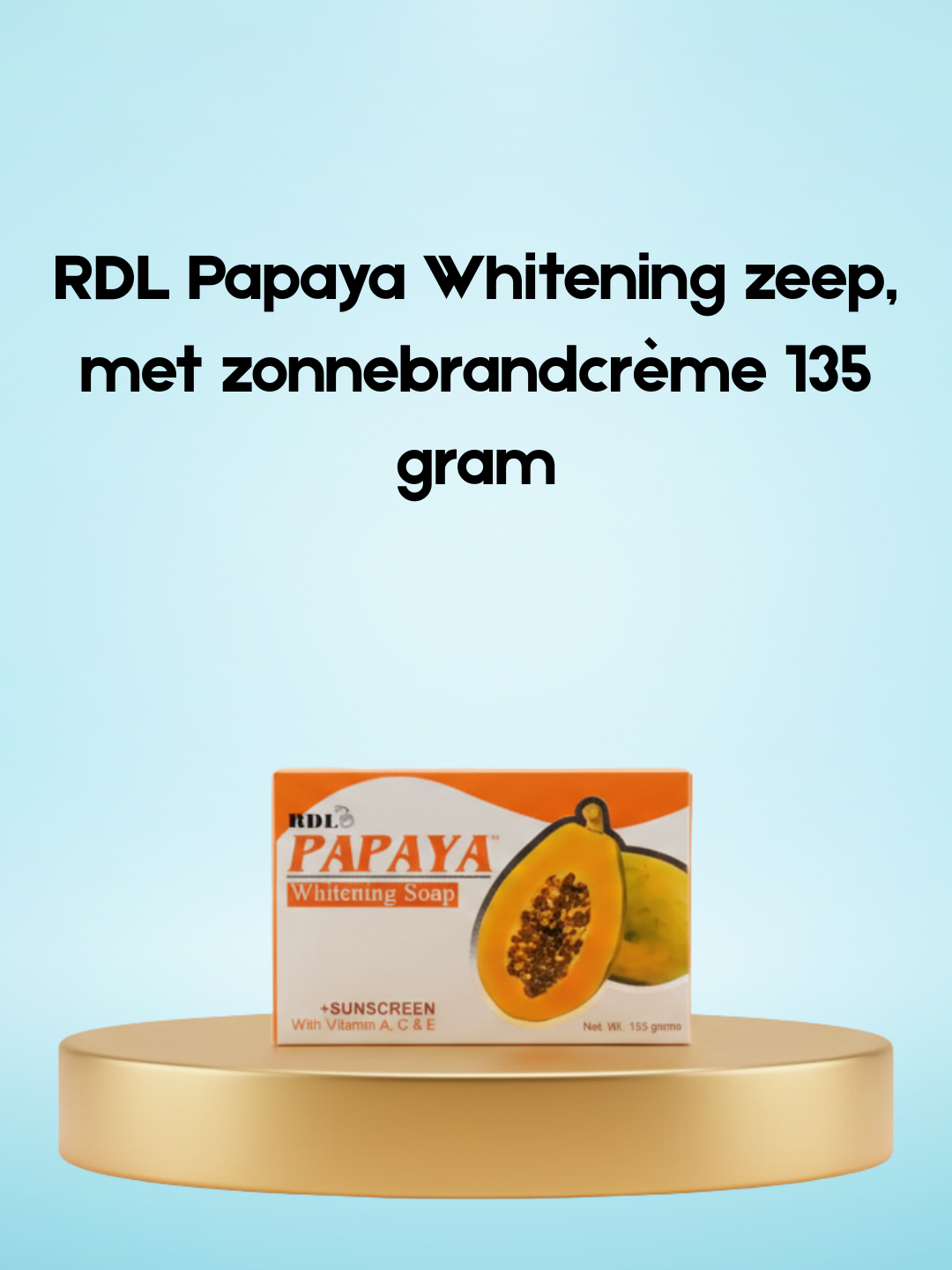 Savon blanchissant à la papaye RDL, avec écran solaire 135 grammes