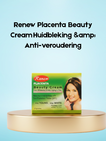 Crème de beauté Renew Placenta éclaircissante et anti-âge
