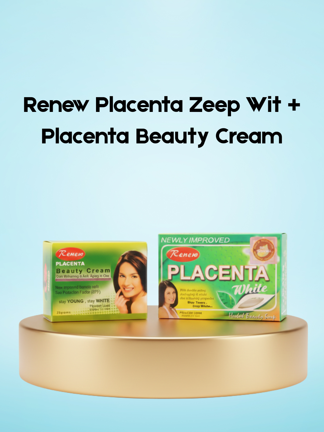 Renew Placenta Soap White + Placenta Beauty Cream