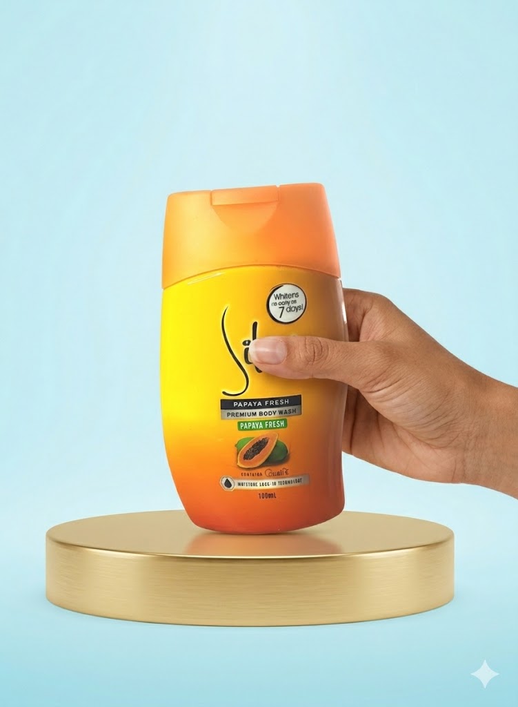 Gel douche éclaircissant Silka à la papaye 500 ml