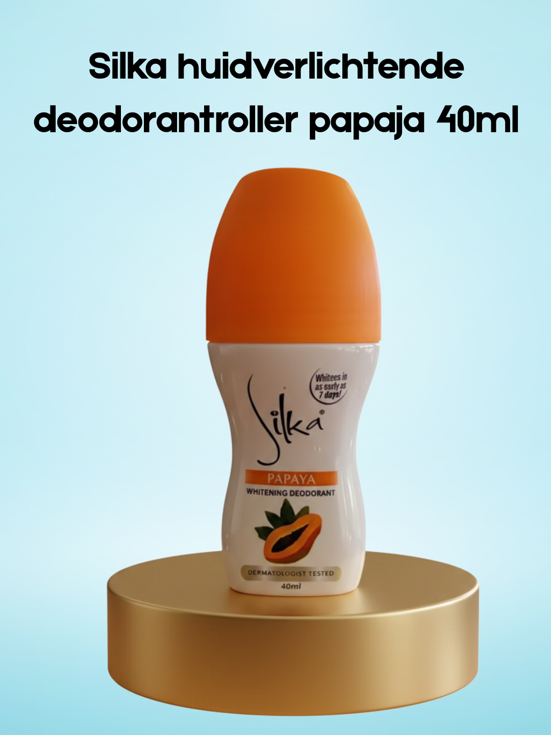 Silka skin lightening deodorant roller papaya 40ml