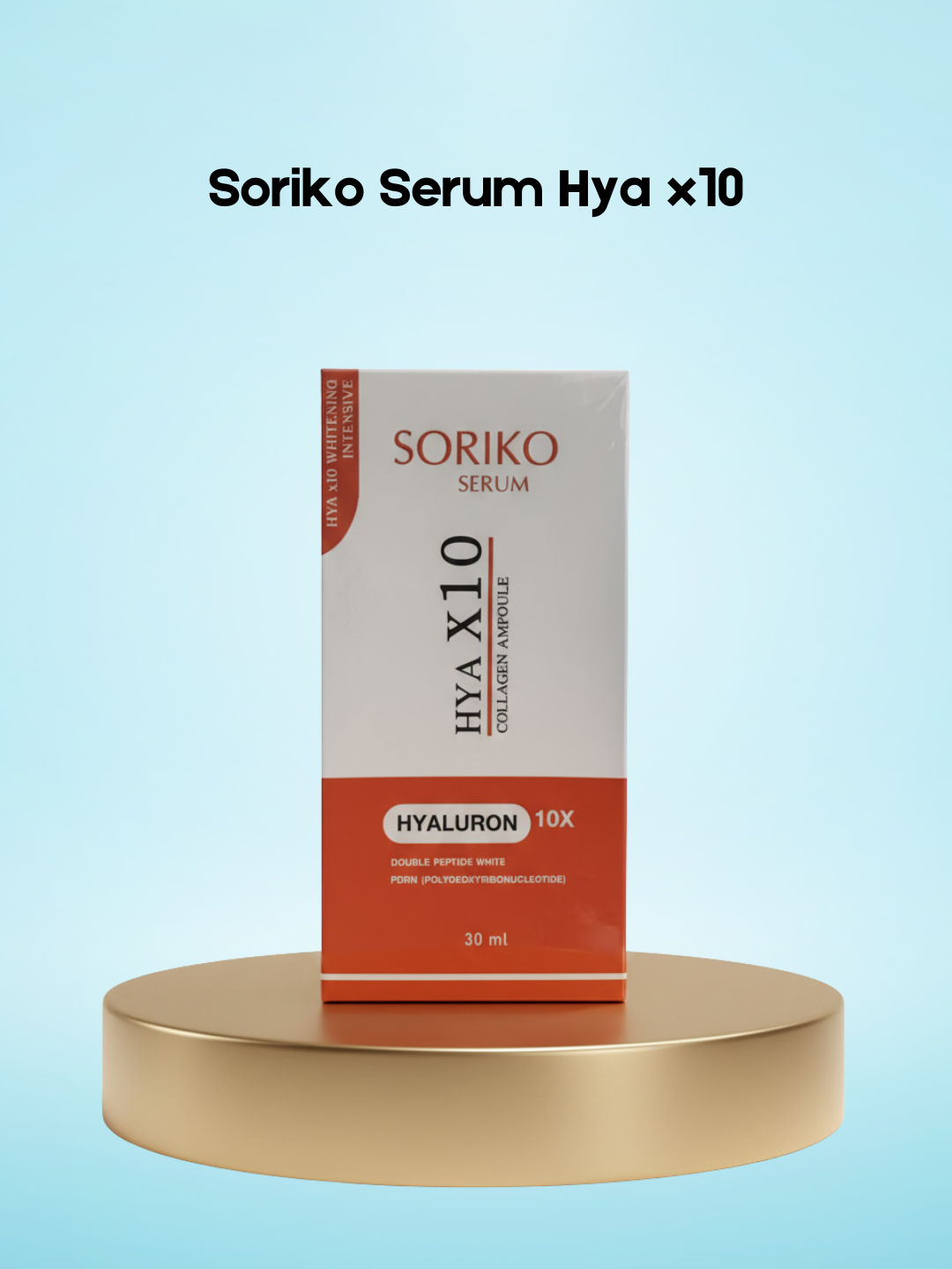 Soriko Serum HYA x10 – Intensief Hydraterend &amp; Verhelderend Serum – Verrijkt met 10× Hyaluronzuur voor Maximale Hydratatie, Verbeterde Elasticiteit &amp; Stralende Huid – Voor een Gladde, Soepele &amp; Gezonde Teint