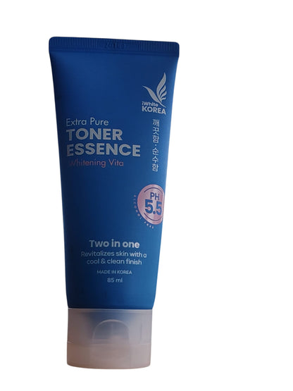 iWhite Korea Extra Pure Toner Essence – 85 ml – 2-in-1 Toner &amp; Essence – Verheldert &amp; Hydrateert Intensief – Helpt de Huid te Zuiveren, Egaliseert de Huidtint &amp; Verbetert de Textuur – Voor een Frisse, Stralende &amp; Gezonde Huid