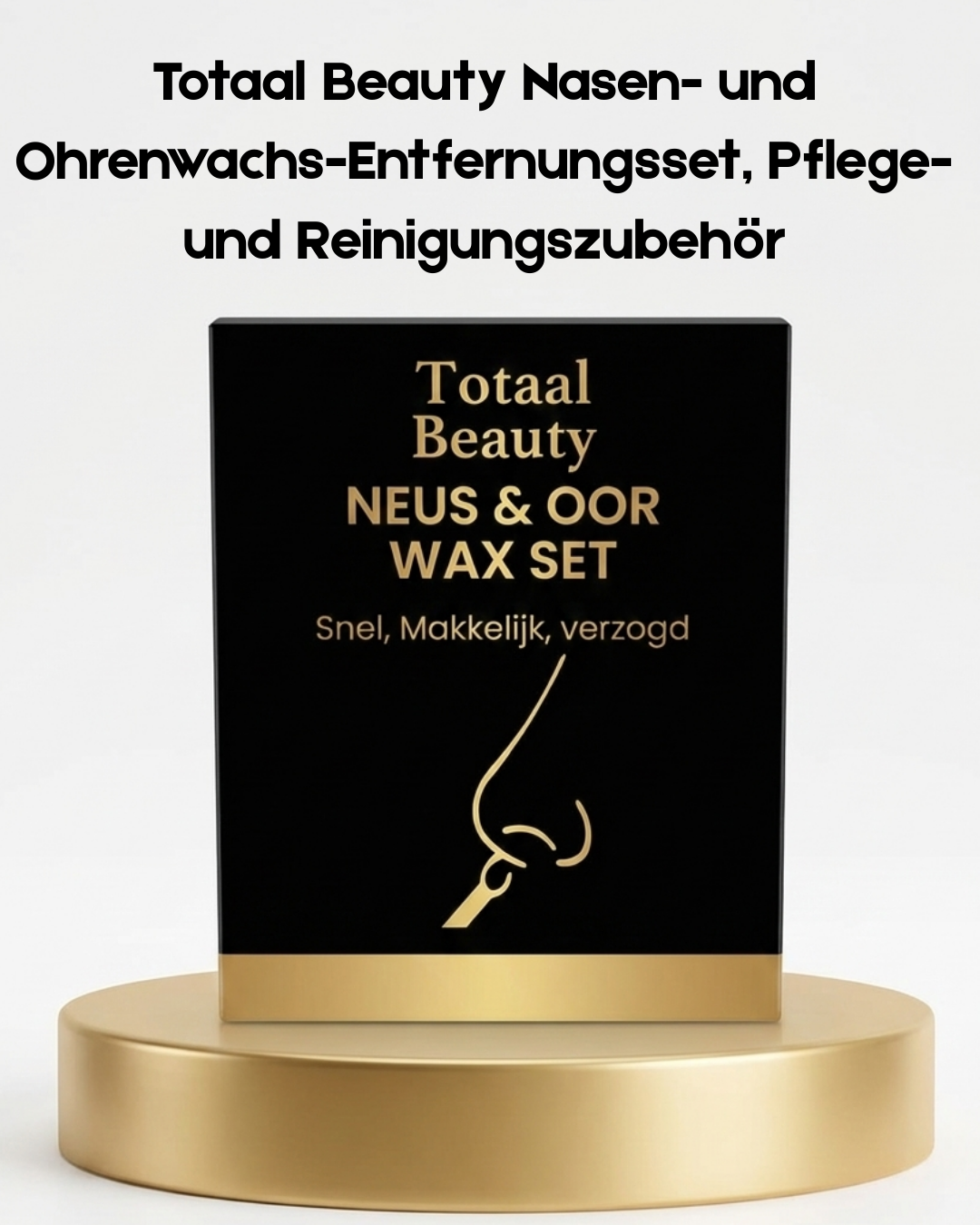 TotaalBeauty Neus &amp; Oor Wax Set – Professionele Ontharingsset voor Neus- &amp; Oorhaar – Snelle, Veilige &amp; Effectieve Haarverwijdering – Langdurig Glad Resultaat – Voor een Verzorgde &amp; Frisse Uitstraling