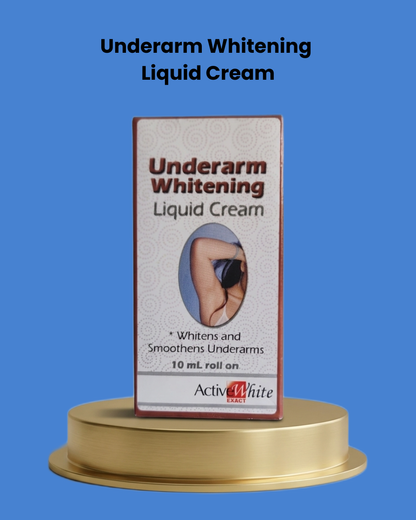 Underarm Whitening Liquid Cream – 10 ml – Geavanceerde Verhelderende &amp; Voedende Formule – Helpt Donkere Verkleuringen van de Oksels te Verminderen, Egaliseert de Huidtint &amp; Biedt Langdurige Hydratatie – Voor Frisse, Gladde &amp; Natuurlijk Stralende Oksels
