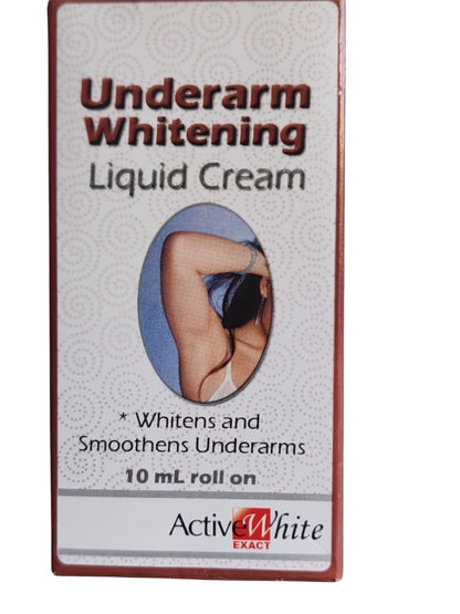 Underarm Whitening Liquid Cream – 10 ml – Geavanceerde Verhelderende &amp; Voedende Formule – Helpt Donkere Verkleuringen van de Oksels te Verminderen, Egaliseert de Huidtint &amp; Biedt Langdurige Hydratatie – Voor Frisse, Gladde &amp; Natuurlijk Stralende Oksels
