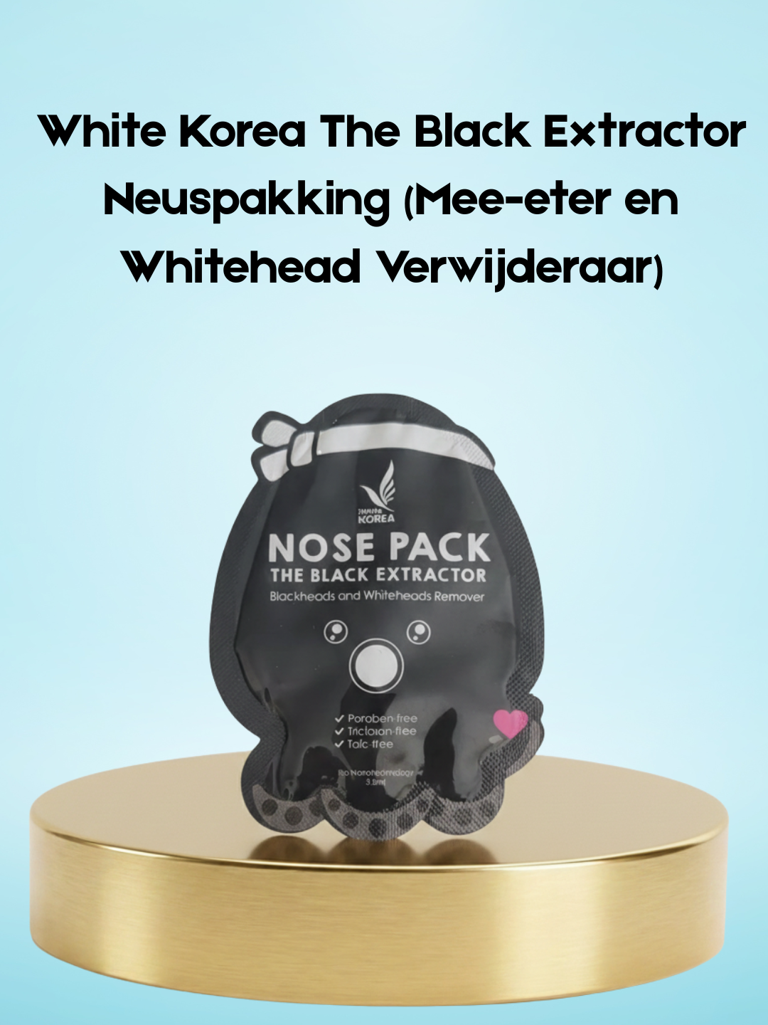 Pack nez extracteur White Korea The Black (éliminateur de points noirs et blancs)