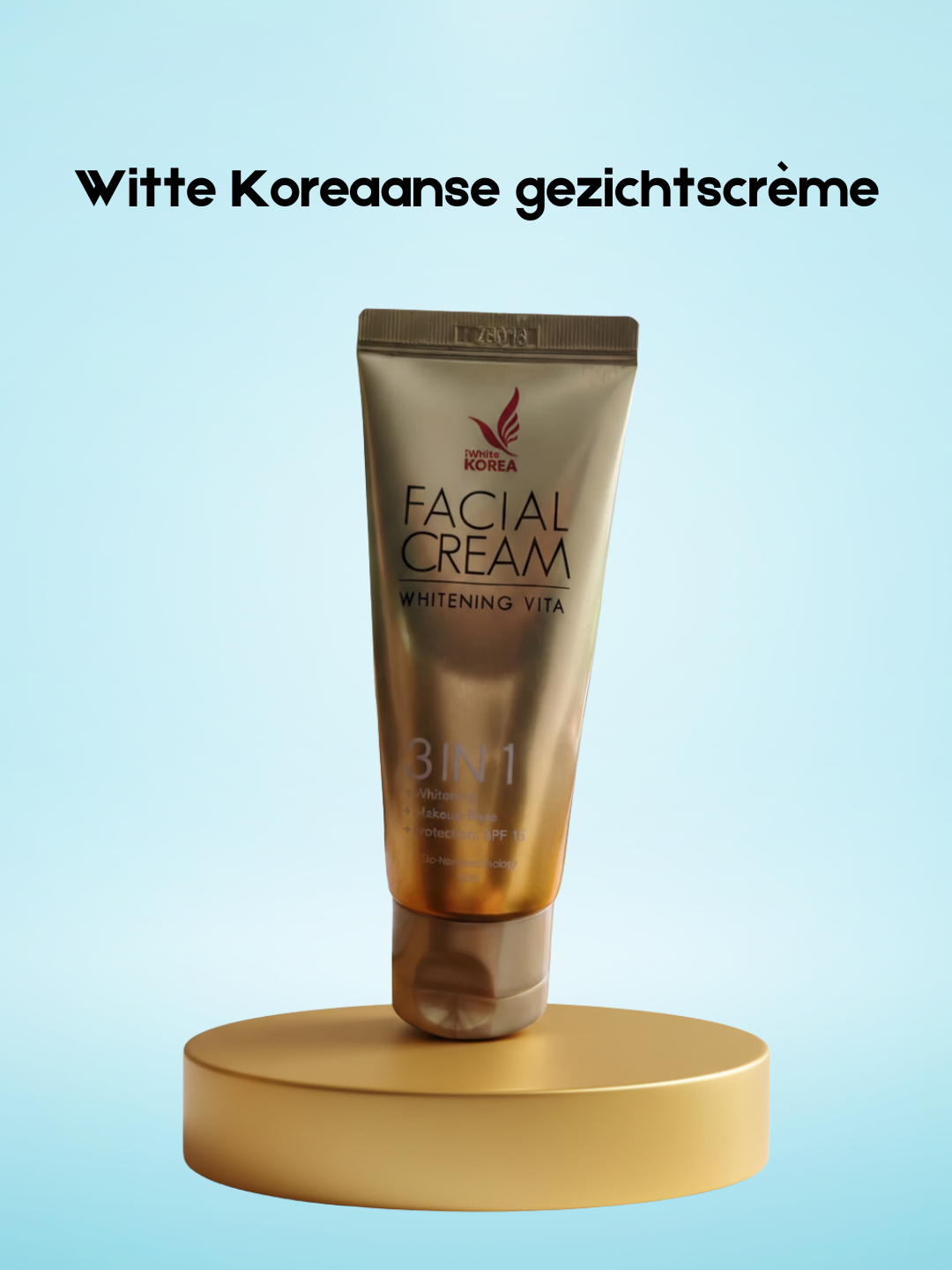 Crème pour le visage White Korea 3-en-1 Whitening Vita – 65 ml – Crème hydratante et hydratante – Hydrateert, Egaliseert de Huidtint &amp;amp; Ondersteunt Huidherstel – Pour une peau douce, douce et douce