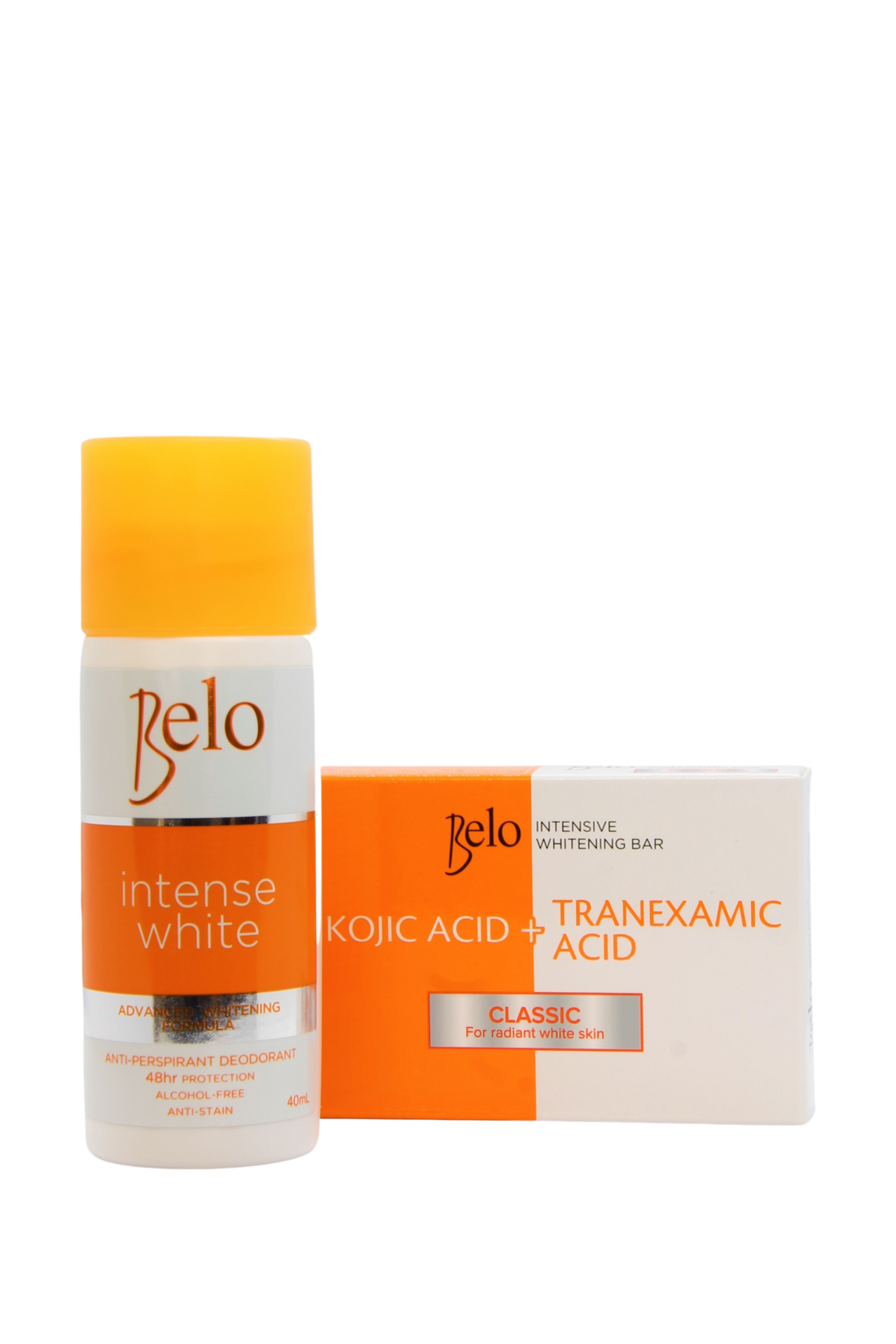 Belo Discount Package Déodorant Éclaircissant Intense 40 ml + Savon Classique Belo 65 grammes
