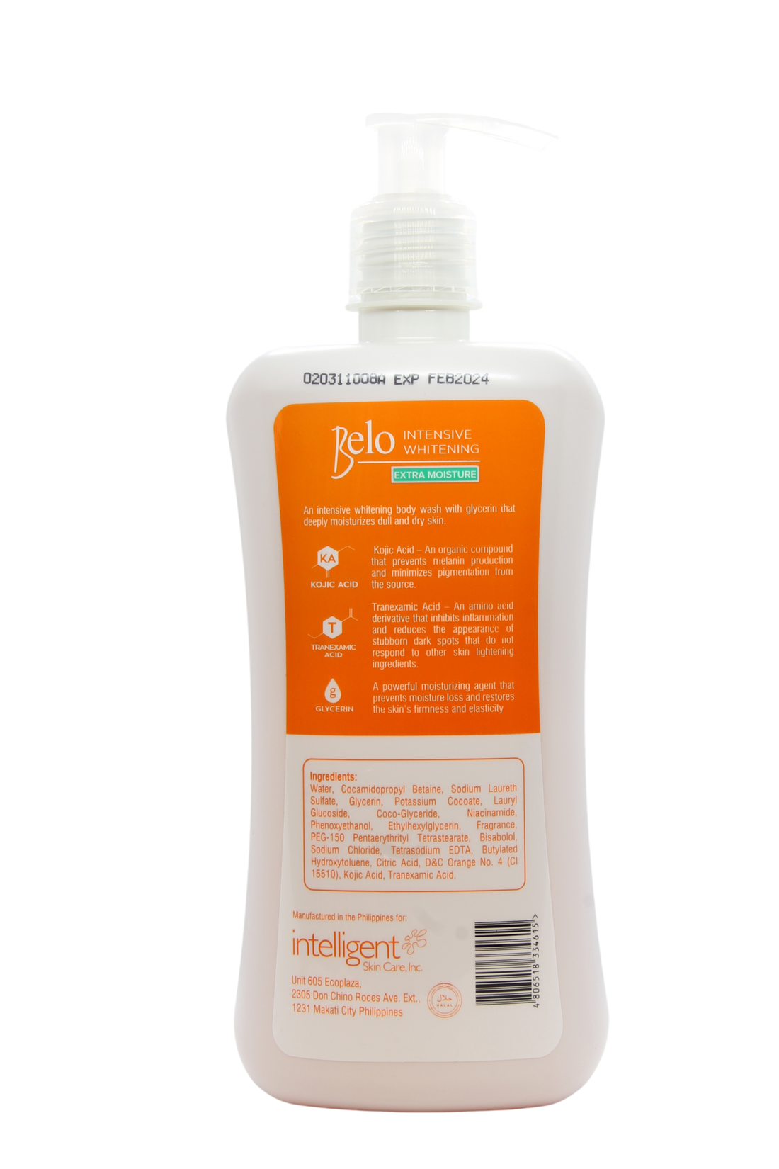 Gel douche éclaircissant Belo 475 ml