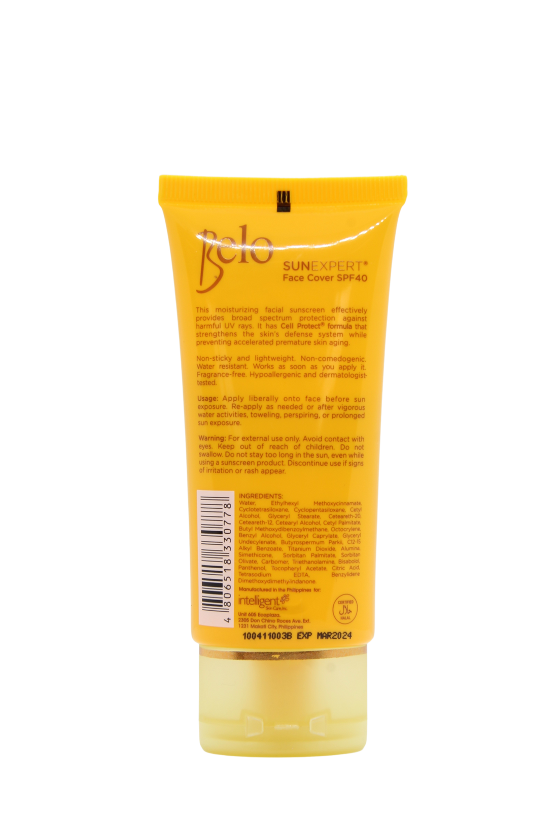 Belo Sunexpert crème visage SPF40, 50ml