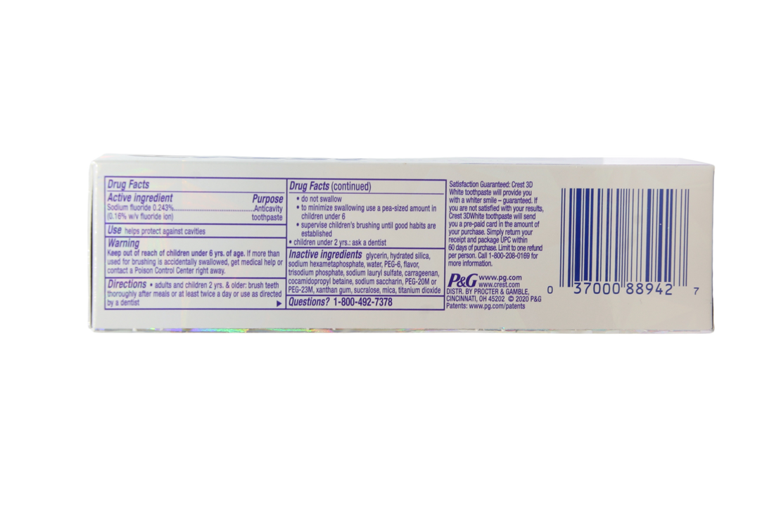 Dentifrice Crest 3D White Brilliance 99 g