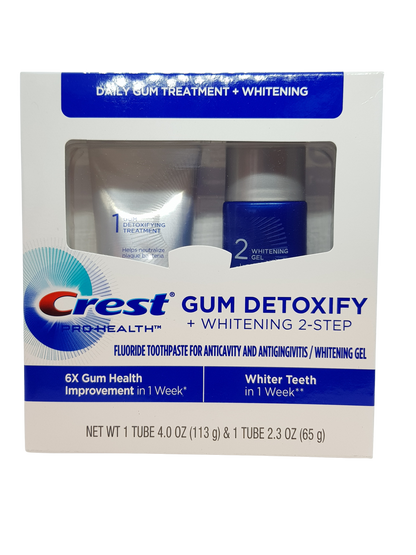 Crest Gum Detoxify et Blanchiment en 2 étapes