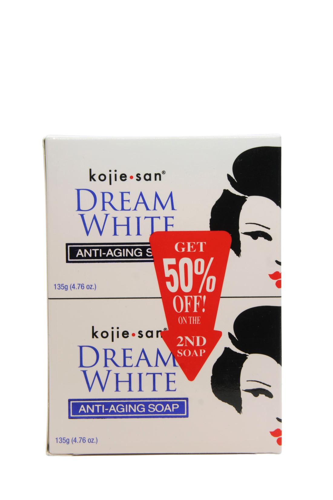 Savon blanc Kojie San Dream, 4 x 135 grammes